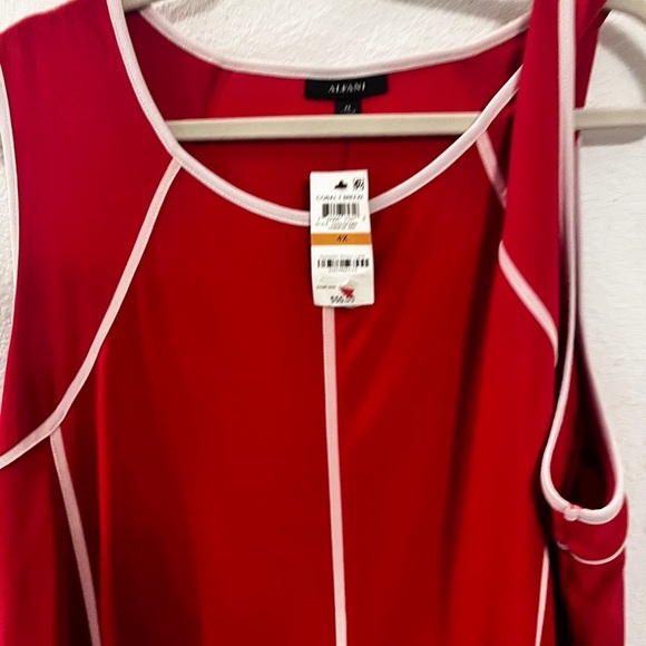 - New Alfani  Red Sleeveless top   4x - Picture 15 of 15